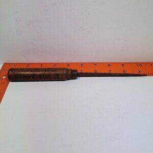 VINTAGE HICKORY ICE AND COAL CO. ICE PICK, CIRCA 1936, WITH 3 DIGIT PHONE NUMBER